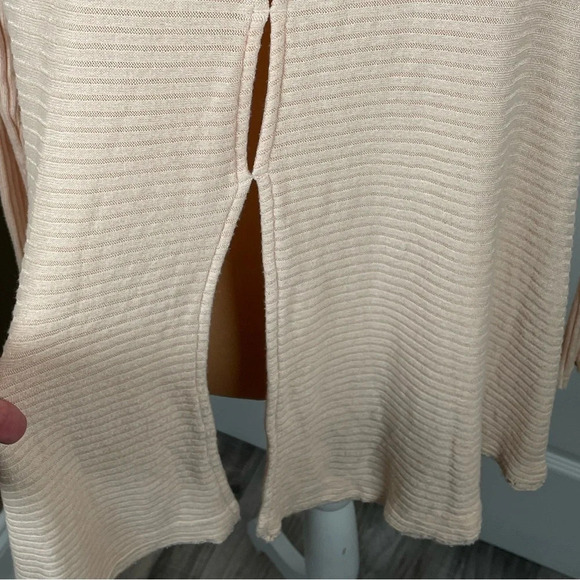 Free People We the Free Lover Rib Thermal Top Women's Small Pink Sweater Coastal - Picture 4 of 9